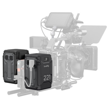 SmallRig 5865 T221 - akumulator V-Mount z odpornością Triple-Proof - przykład użycia